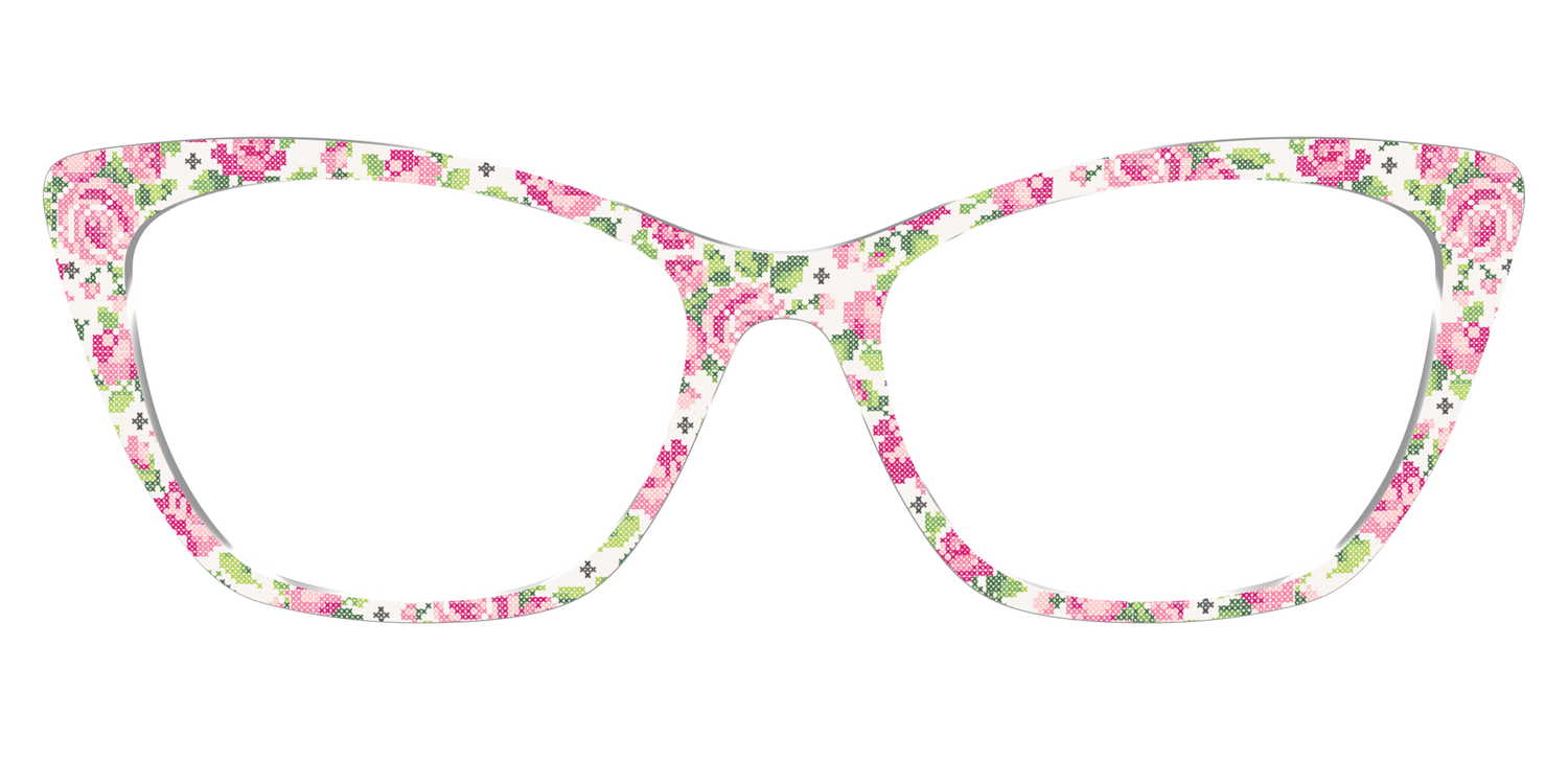 The Cross-Stitch Petals - Front Top Image - Pair Eyewear