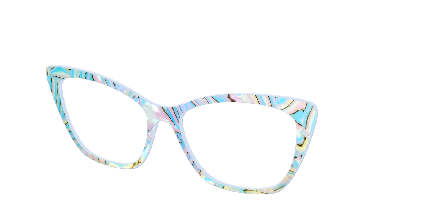 The Daybreak Pearl Marble - Angle Top Image - Pair Eyewear