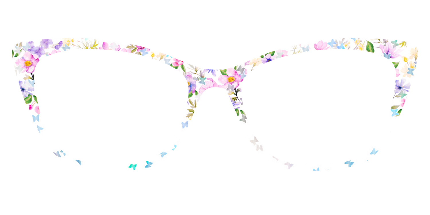 The Delicate Flower Crown with Butterfly Glitter - Front Top Image - Pair Eyewear
