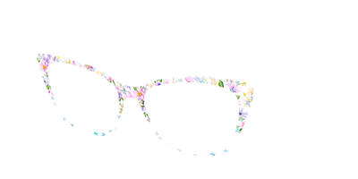 The Delicate Flower Crown with Butterfly Glitter - Angle Top Thumbnail - Pair Eyewear