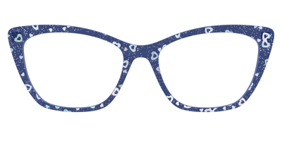 The Denim Heart Glitter Crystal - Front Top Thumbnail - Pair Eyewear