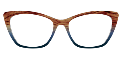 The Denim Woodgrain Split - Front Top Thumbnail - Pair Eyewear