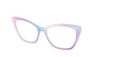 The Dreamy Pastel with Holographic Glitter - Angle Top Thumbnail - Pair Eyewear