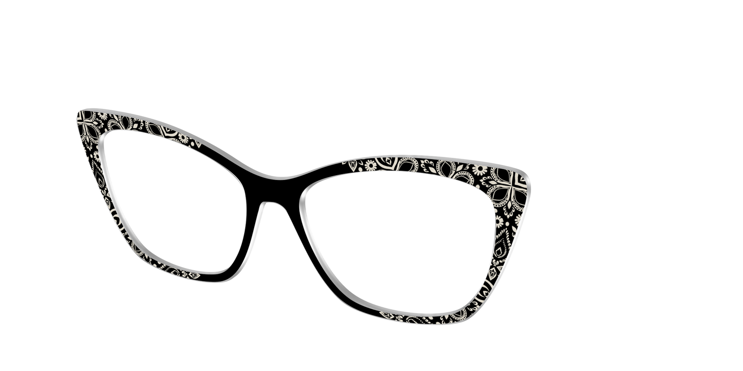 The Ecru Embroidery - Angle Top Image - Pair Eyewear