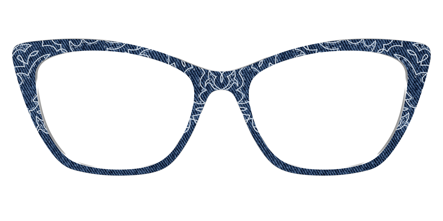 The Embroidered Indigo - Front Top Image - Pair Eyewear