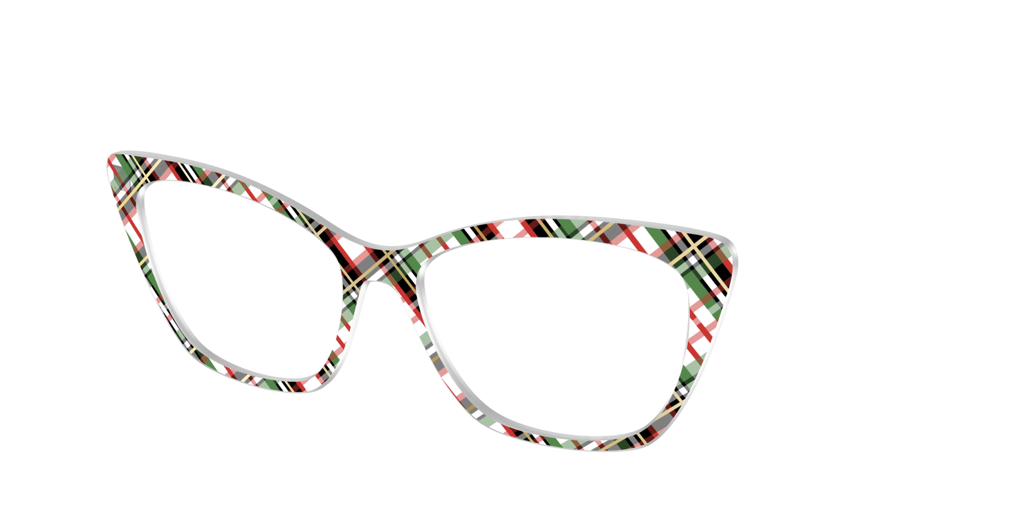 The Evergreen Plaid with Foil Crystal