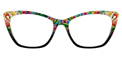 The Flamingo Stained Glass - Front Top Thumbnail - Pair Eyewear