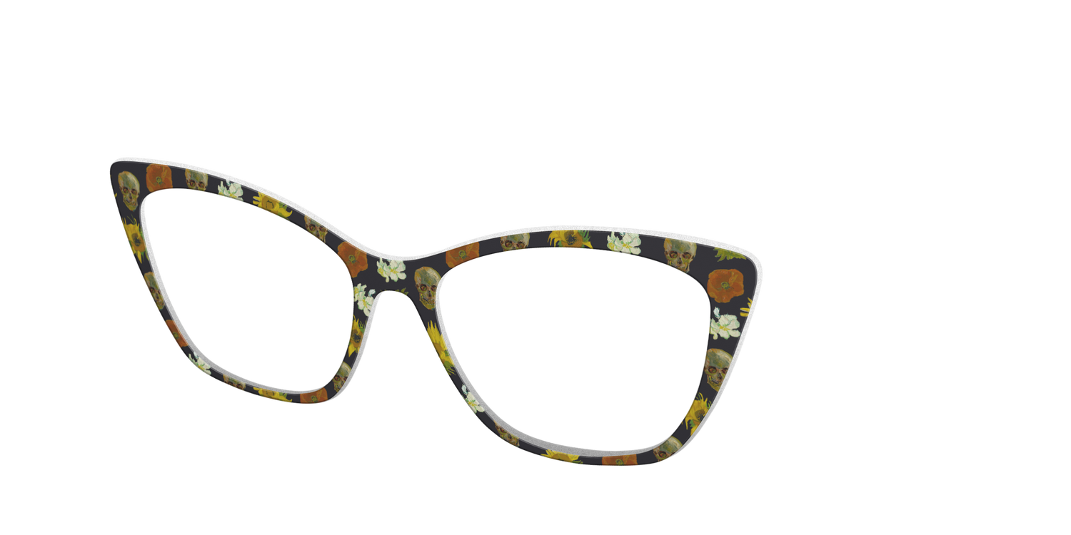 The Floral Skulls - Angle Top Image - Pair Eyewear