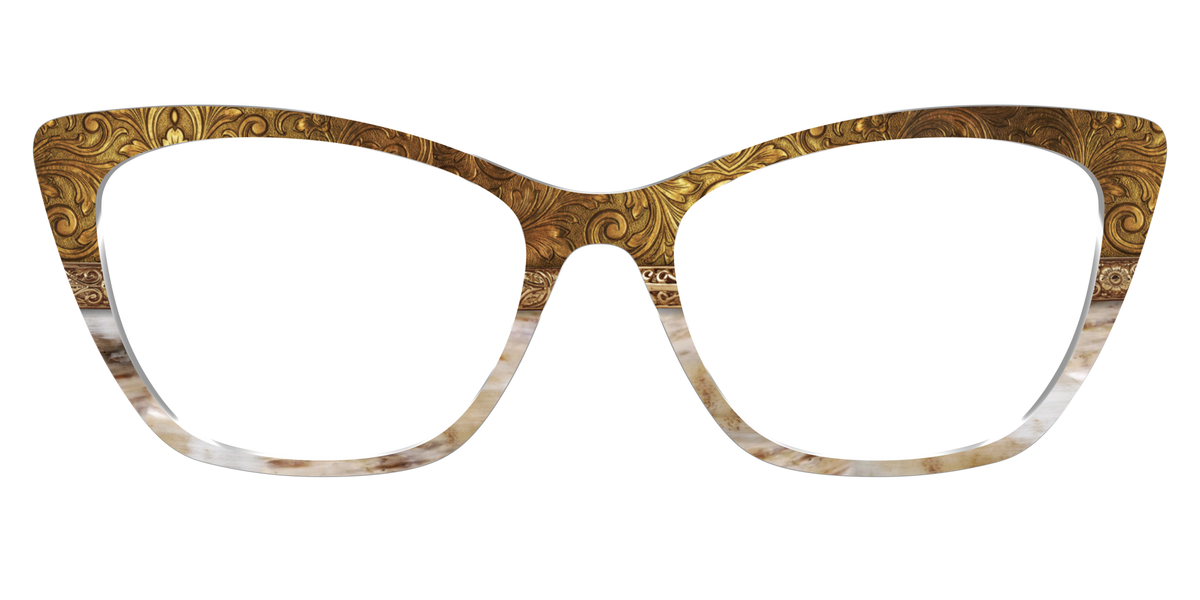 The Gilded Horn Split - Front Top Image - Pair Eyewear