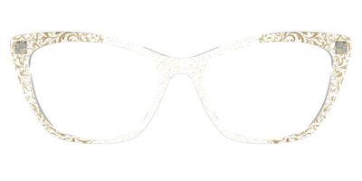 The Golden Flair Glitter Crystal with Gold Foil - Front Top Thumbnail - Pair Eyewear