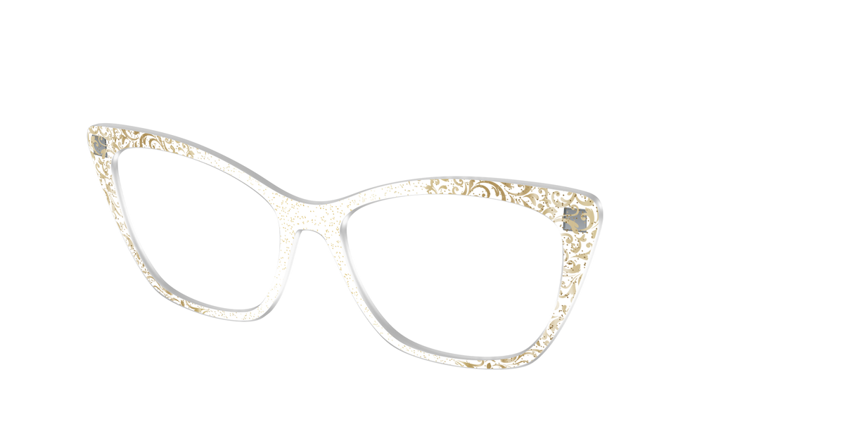 The Golden Flair Glitter Crystal with Gold Foil - Angle Top Image - Pair Eyewear