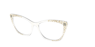 The Golden Flair Glitter Crystal with Gold Foil - Angle Top Thumbnail - Pair Eyewear