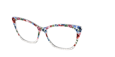 The Graph Paper Floral - Angle Top Thumbnail - Pair Eyewear