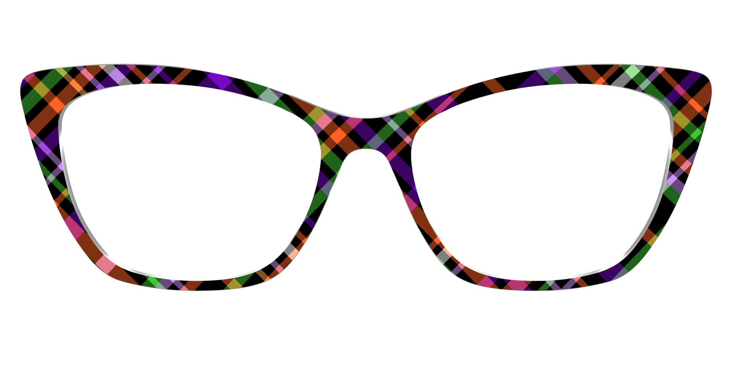 The Hexed Plaid - Front Top Image - Pair Eyewear