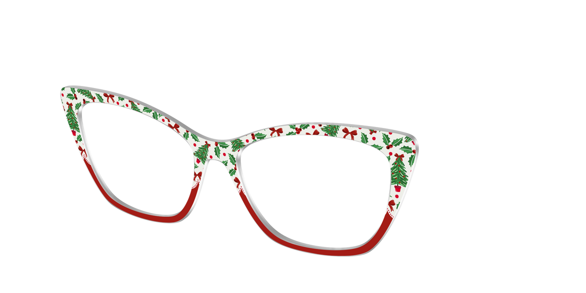 The Holly Jolly Split - Angle Top Image - Pair Eyewear