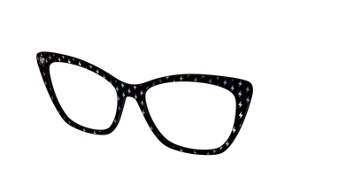 The Holographic Lightning Bolts - Angle Top Thumbnail - Pair Eyewear