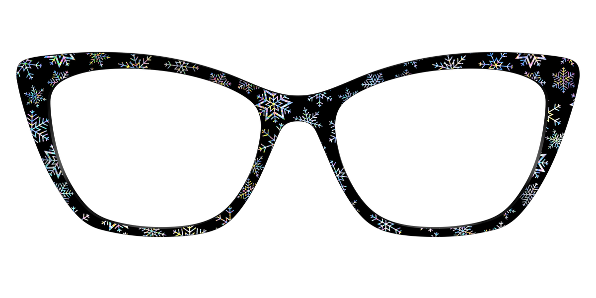 The Holographic Snowflakes - Front Top Image - Pair Eyewear