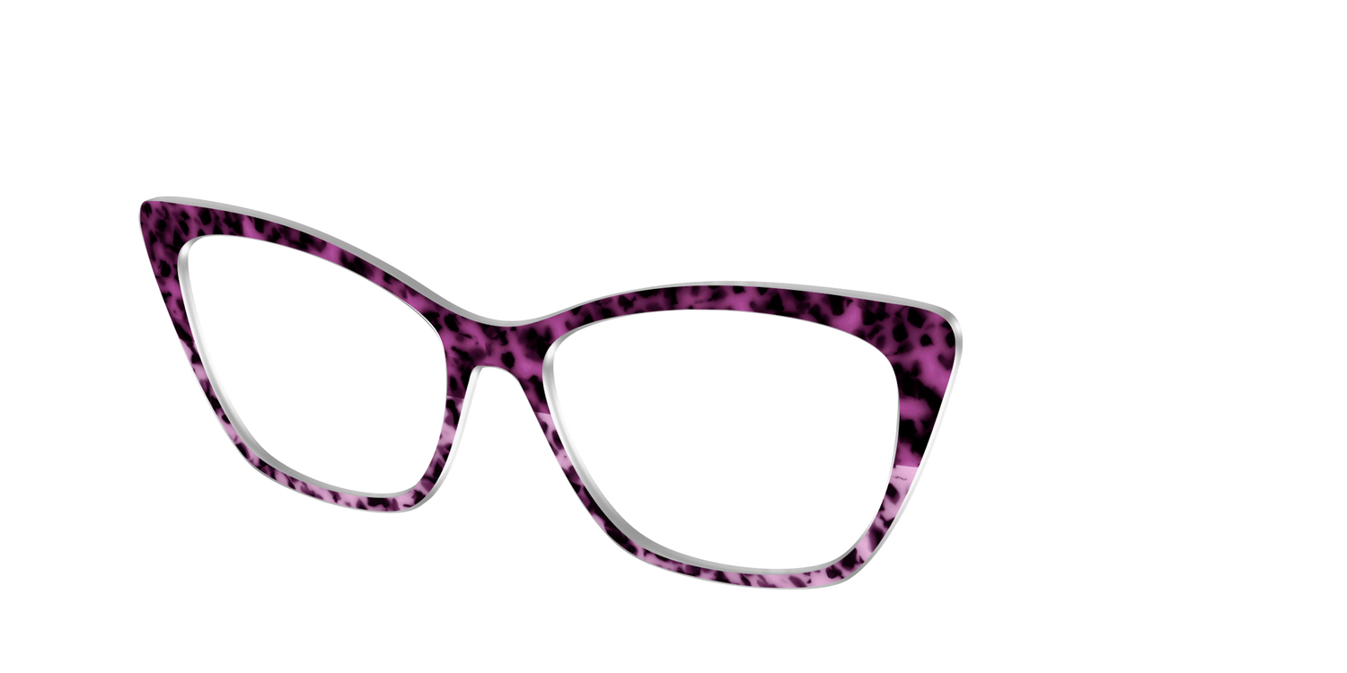 The Huckleberry Tortoise Split - Angle Top Image - Pair Eyewear