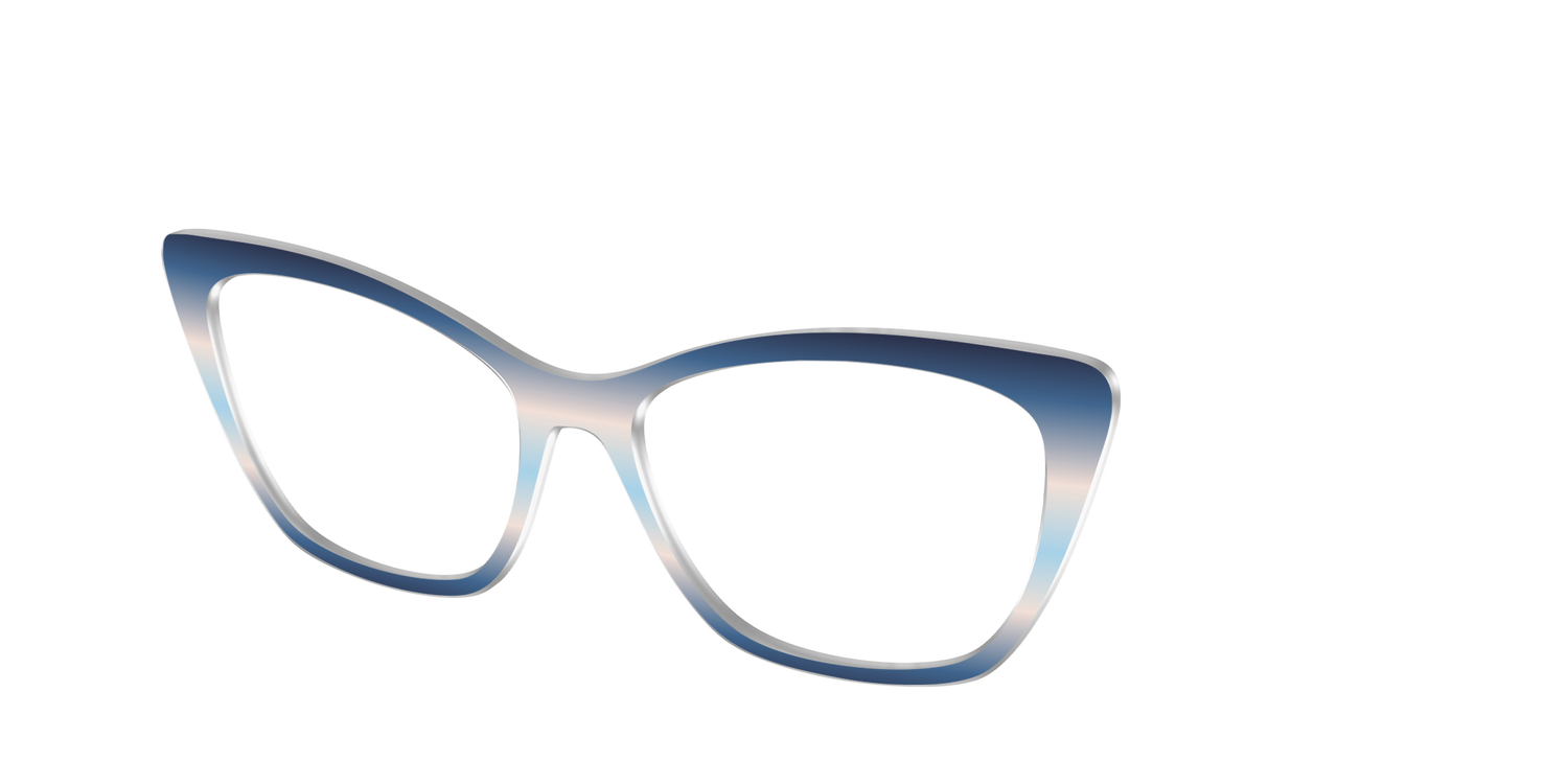 The Hydrangea Haze Gradient - Angle Top Image - Pair Eyewear