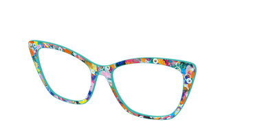 The Imaginative Tortoise with Bubble Glitter - Angle Top Thumbnail - Pair Eyewear