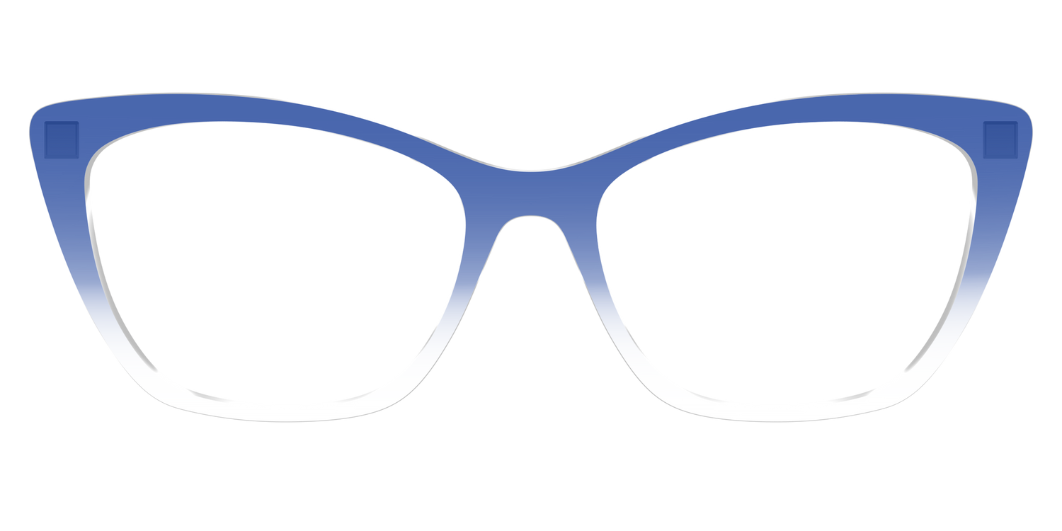 The Indigo Gradient Crystal - Front Top Image - Pair Eyewear