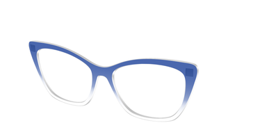 The Indigo Gradient Crystal - Angle Top Thumbnail - Pair Eyewear