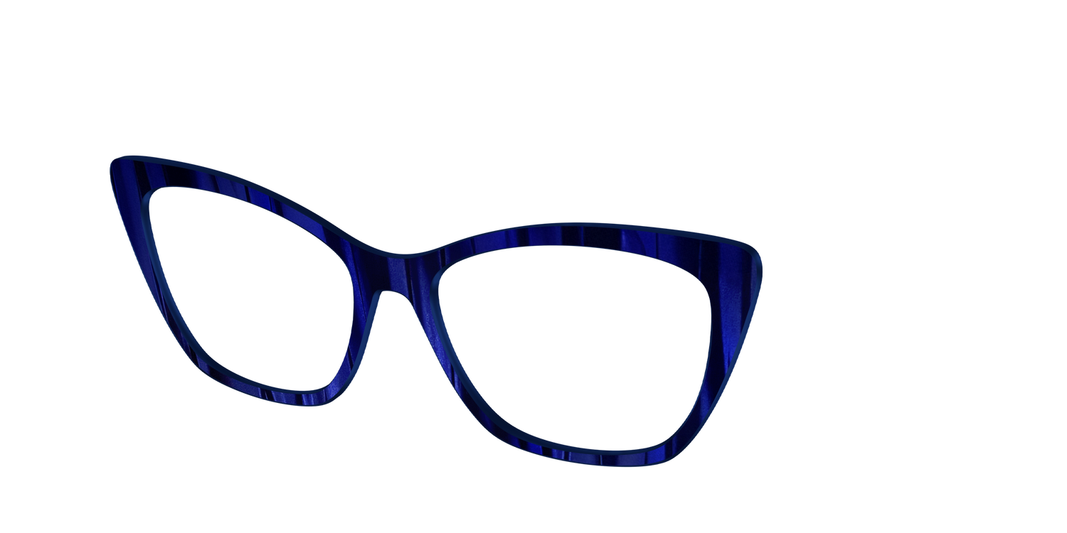 The Indigo Moire Stripes