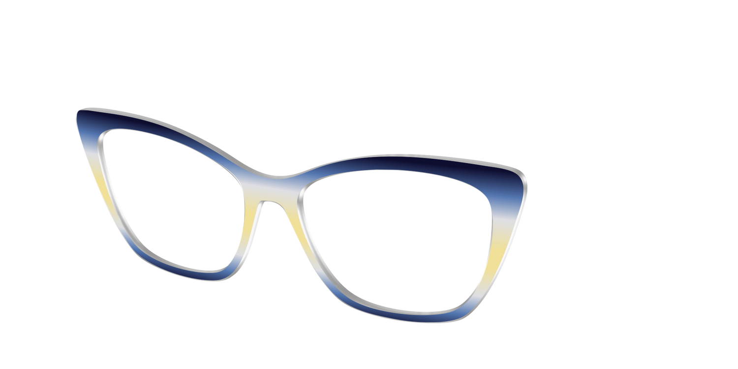 The Indigo to Honeysuckle Gradient - Angle Top Image - Pair Eyewear