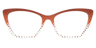 The Inferno Orange Gradient Crystal Polka Dots - Front Top Thumbnail - Pair Eyewear