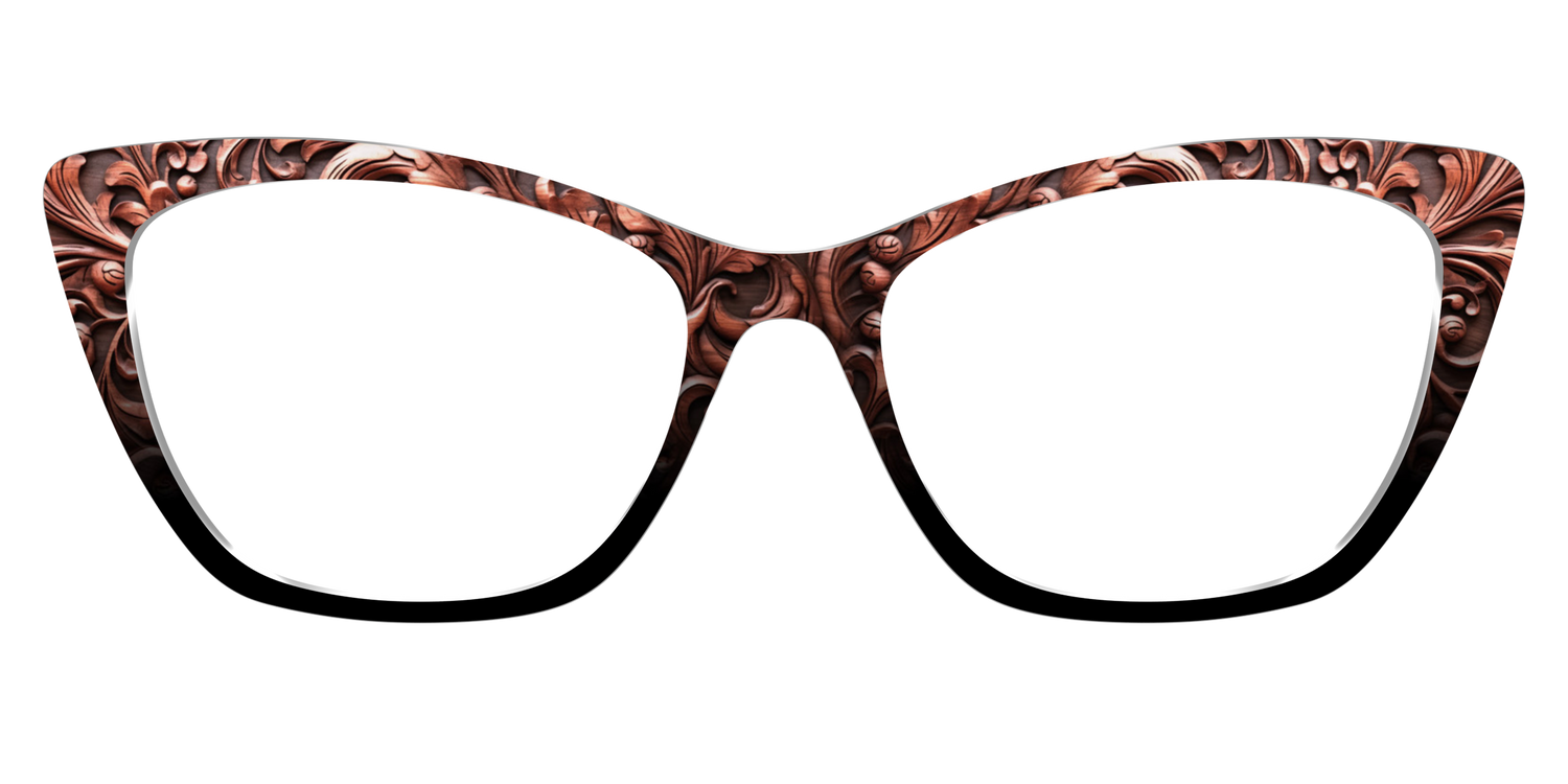 The Intricate Wood Carvings - Front Top Image - Pair Eyewear