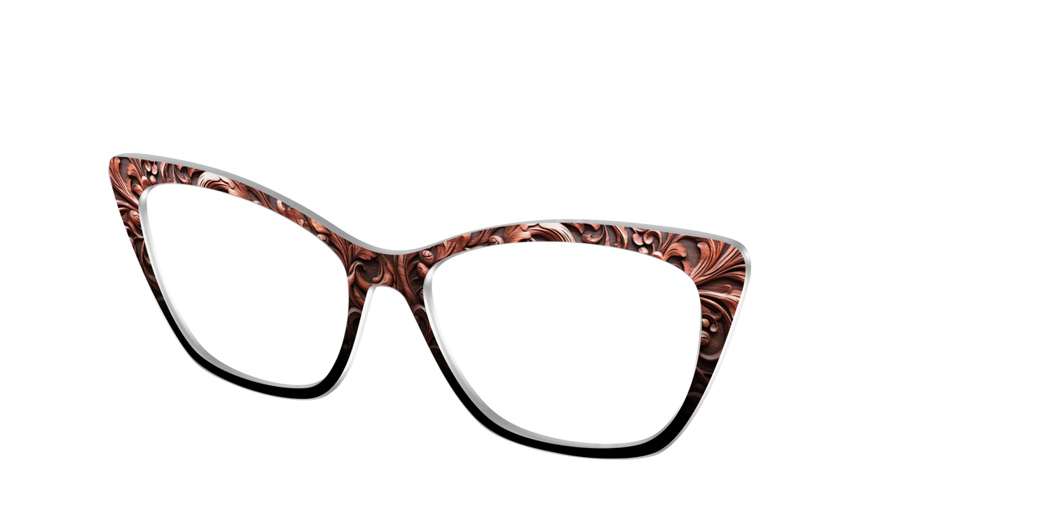 The Intricate Wood Carvings - Angle Top Image - Pair Eyewear