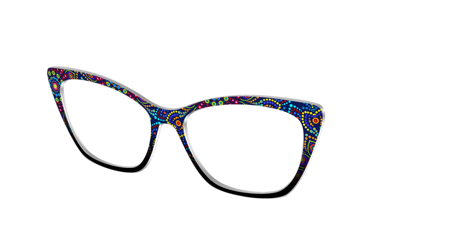 The Kaleidoscope Dots - Angle Top Image - Pair Eyewear