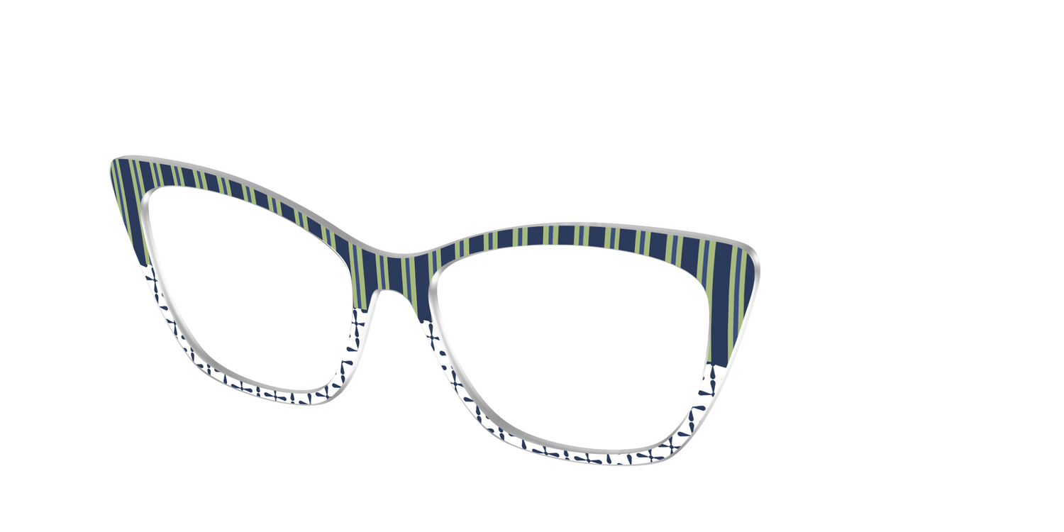 The Kayak Stripes - Angle Top Image - Pair Eyewear