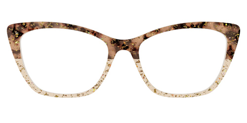 The Khaki Tortoise Crystal Split with Gold Flakes - Pair Eyewear
