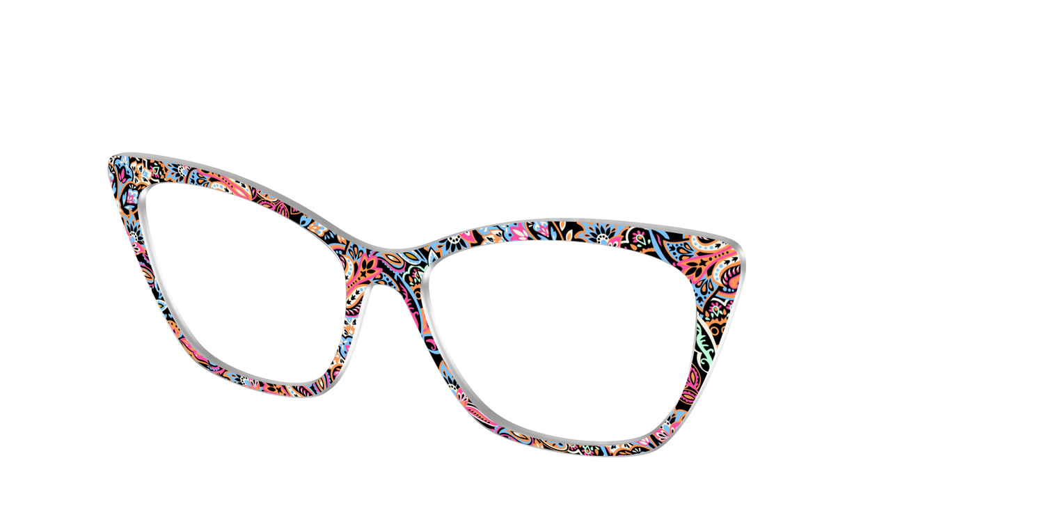 The Lavish Paisley - Angle Top Image - Pair Eyewear