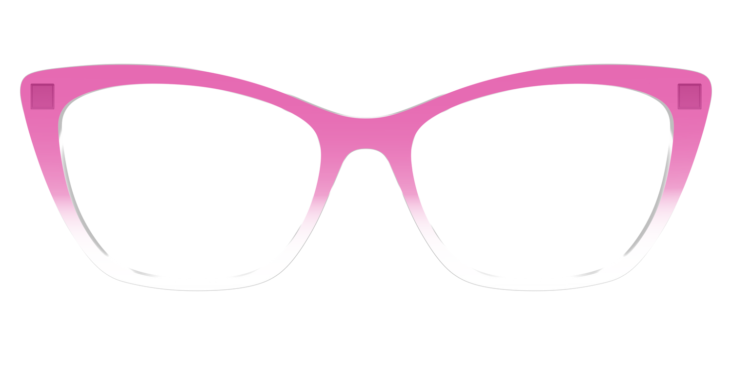 The Magenta Gradient Crystal - Front Top Image - Pair Eyewear
