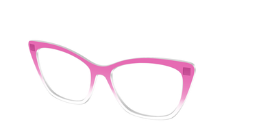 The Magenta Gradient Crystal - Angle Top Thumbnail - Pair Eyewear