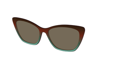The Polarized Mahogany to Juniper Woodgrain Sun Top - Angle Top Thumbnail - Pair Eyewear