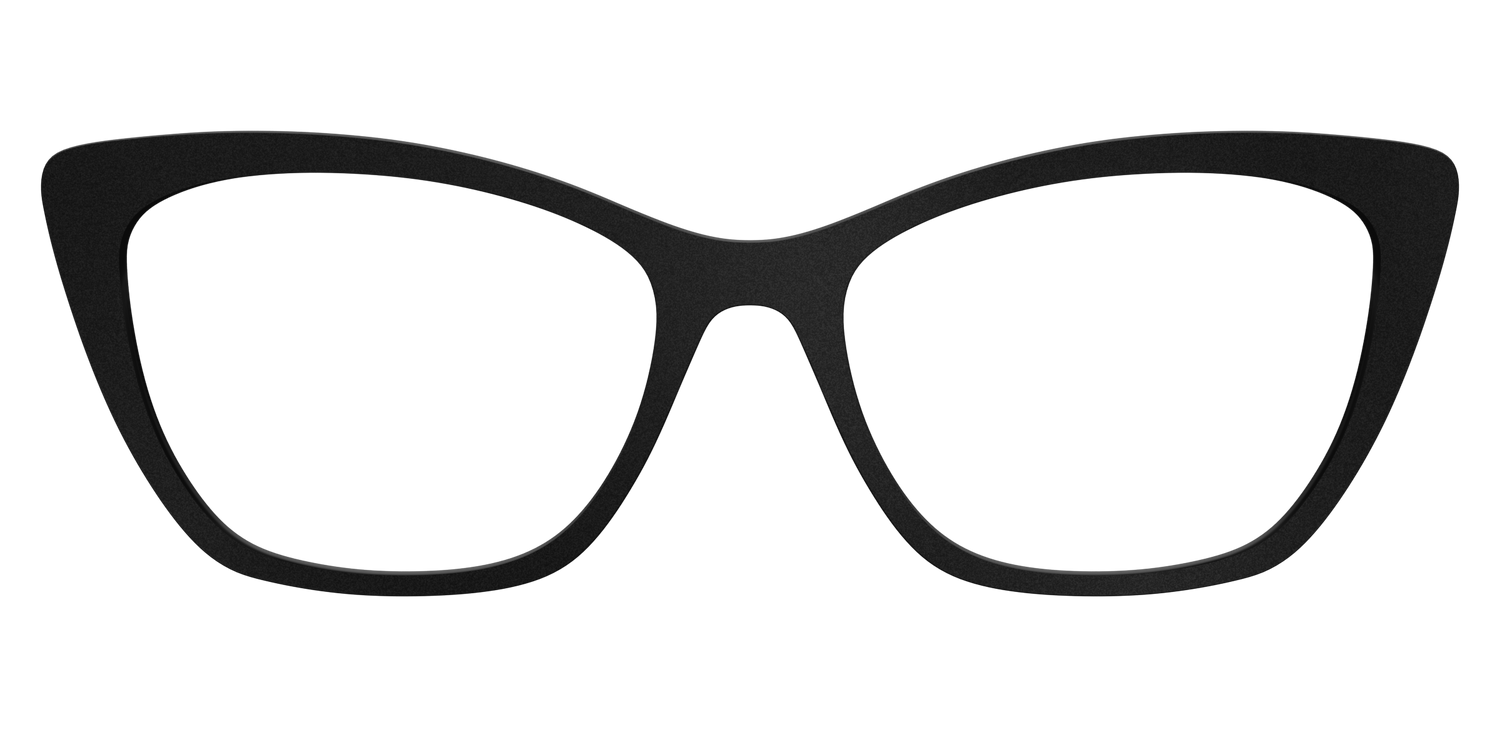 The Matte Black - Front Top Image - Pair Eyewear