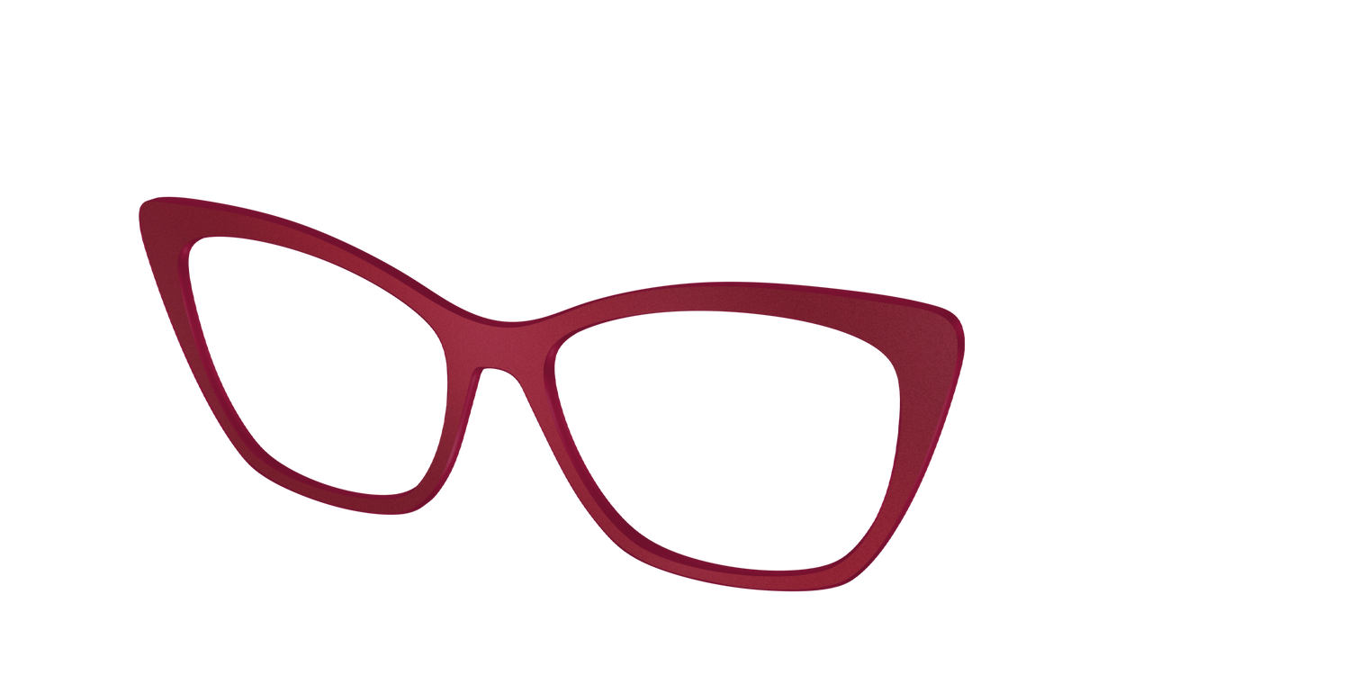 The Matte Burgundy - Angle Top Image - Pair Eyewear
