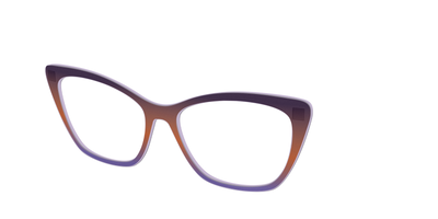 The Matte Midnight to Violet Gradient - Angle Top Thumbnail - Pair Eyewear