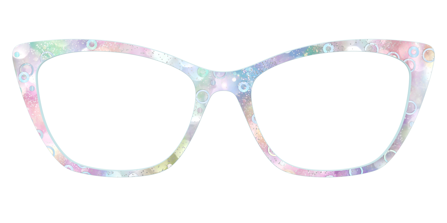 The Mermaid Bokeh with Bubble Glitter - Front Top Image - Pair Eyewear