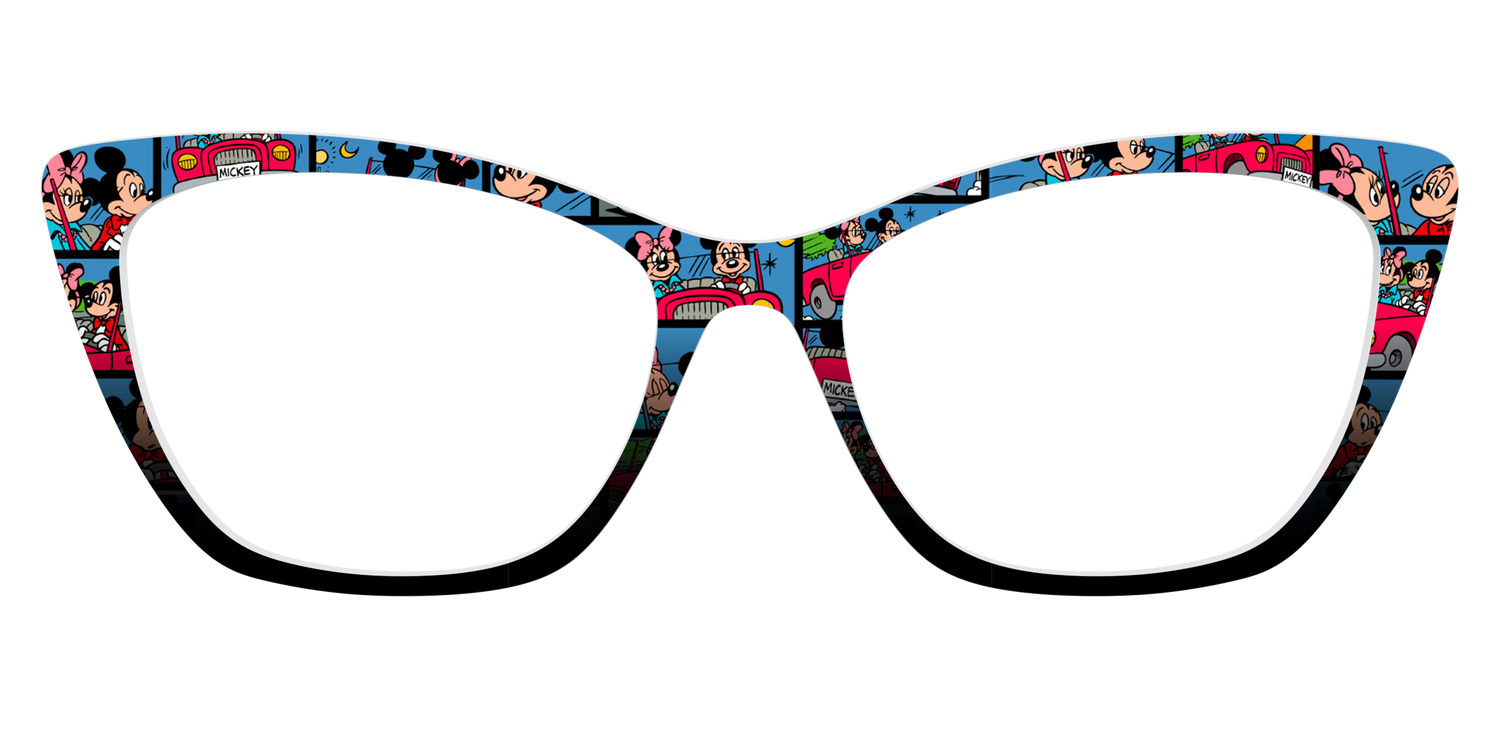 The Mickey & Minnie Comic Split - Front Top Image - Pair Eyewear