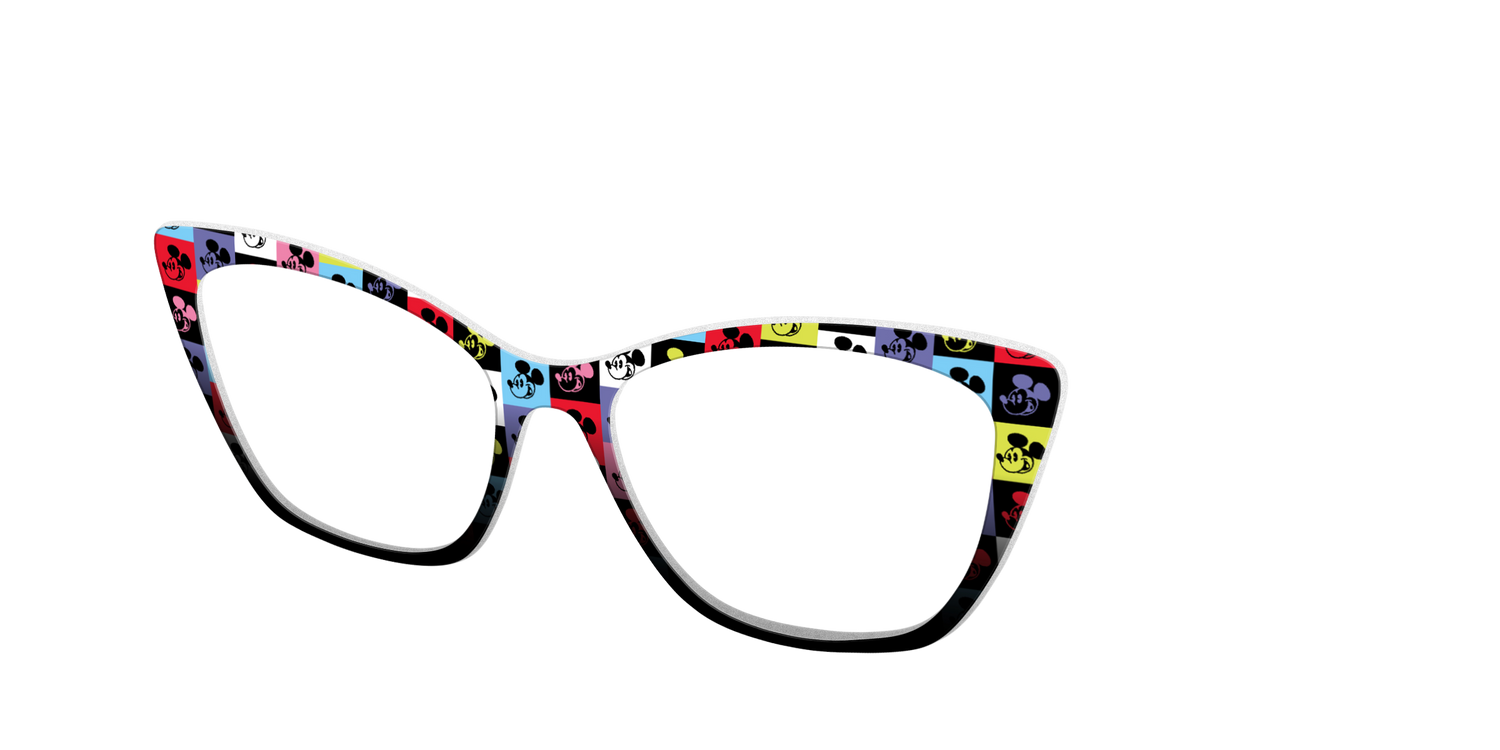 The Mickey Check - Angle Top Image - Pair Eyewear