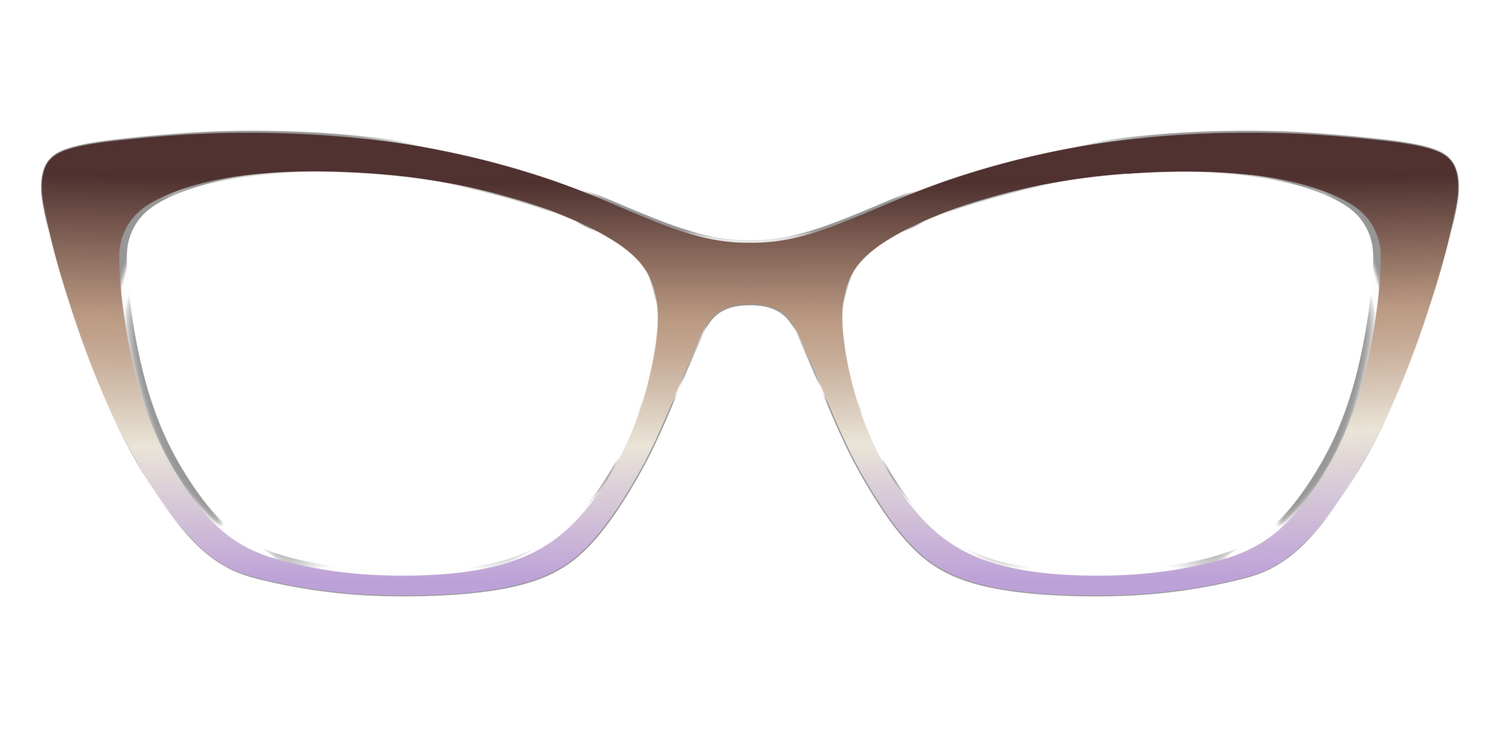 The Mocha to Light Lavender Gradient - Front Top Image - Pair Eyewear
