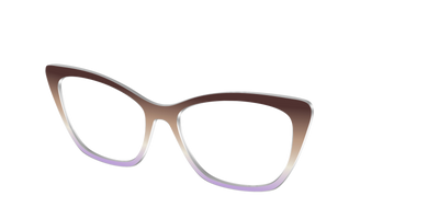 The Mocha to Light Lavender Gradient - Angle Top Thumbnail - Pair Eyewear