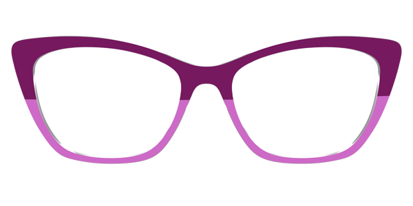 The Wanda - Violet Pearlized Gradient Acetate Rose Gold Metal