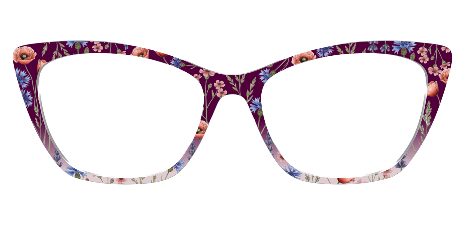 The Mulberry Floral Dip-Dye - Front Top Image - Pair Eyewear