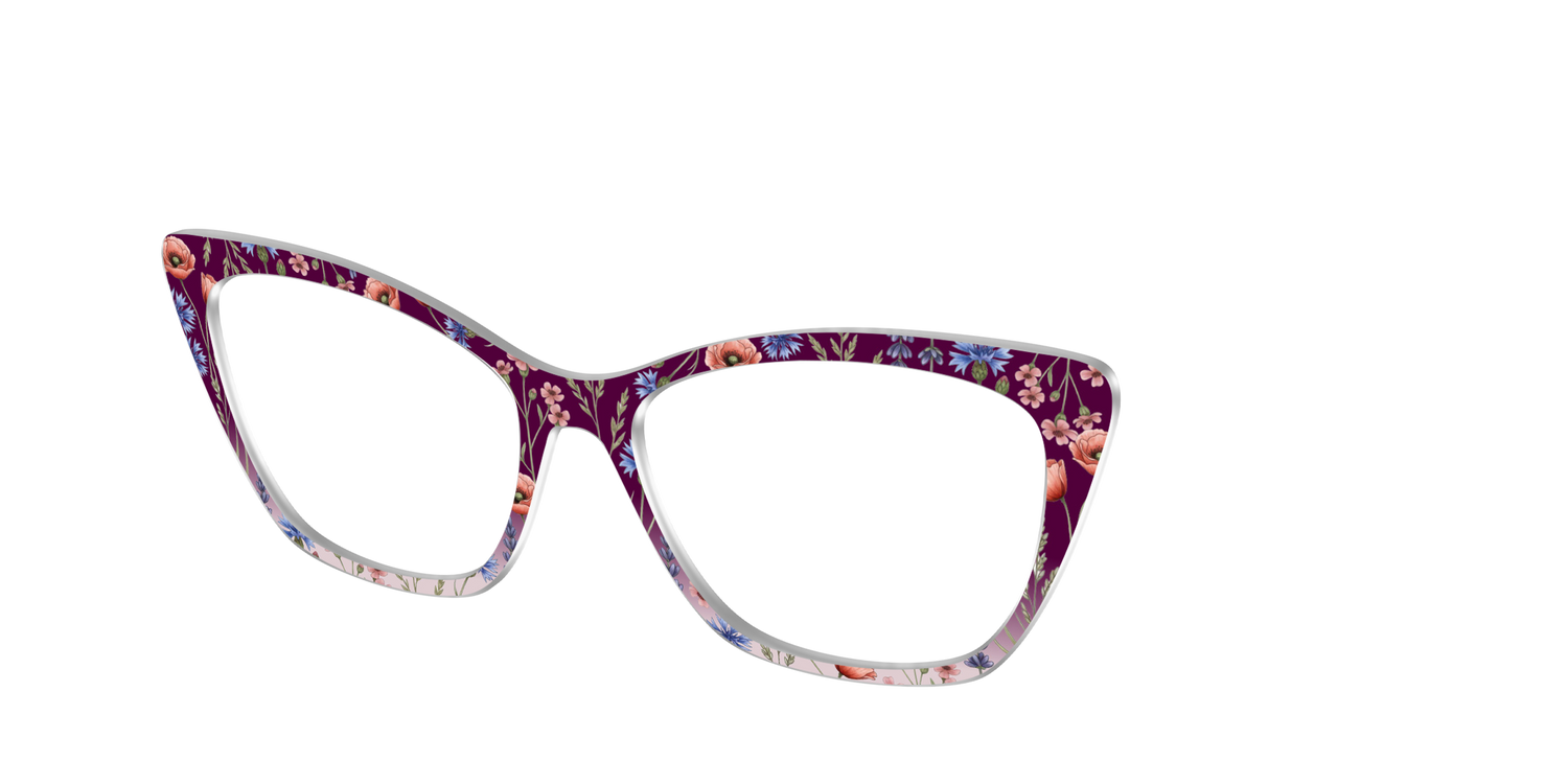 The Mulberry Floral Dip-Dye - Angle Top Image - Pair Eyewear