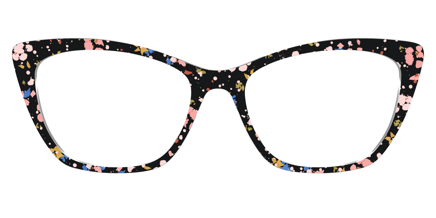 The Pallid Paint Splatter - Front Top Image - Pair Eyewear